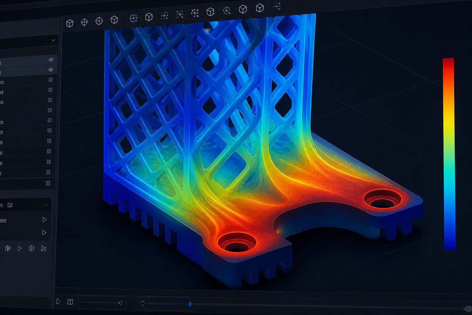 Viewport de simulation d’écoulements