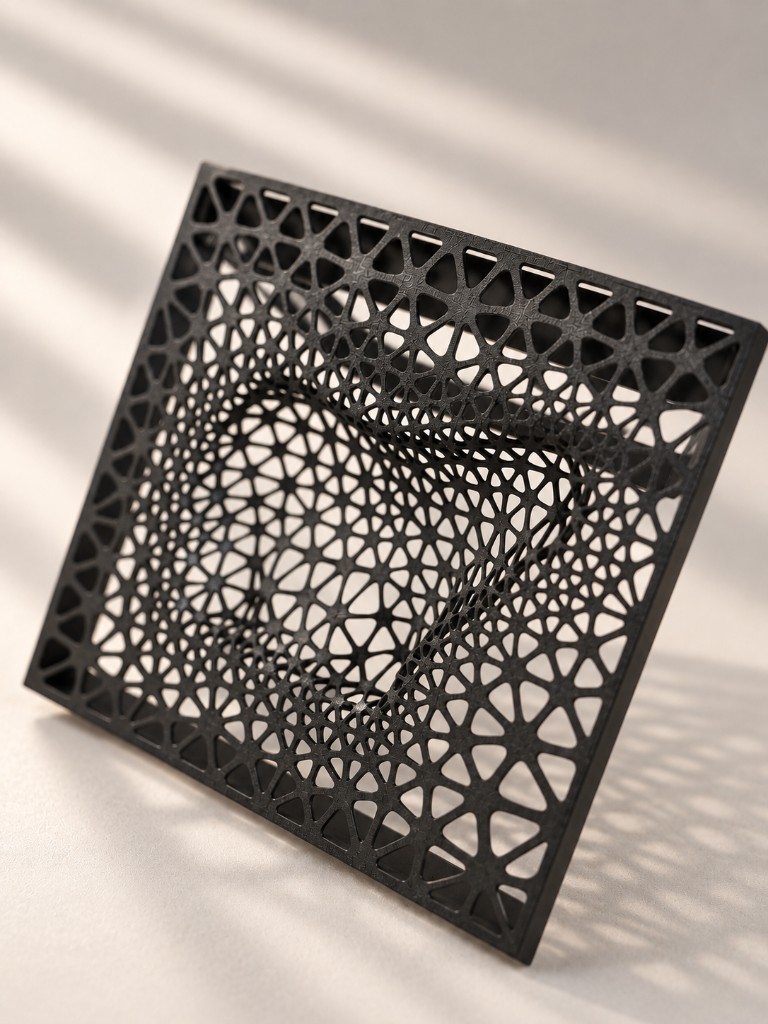 Maillage thermoformé avec empreinte du produit