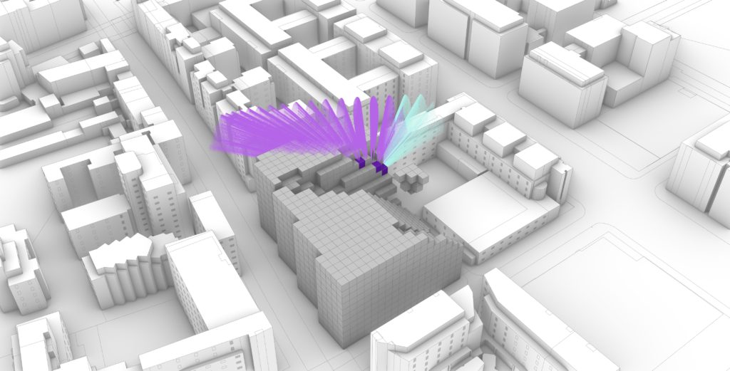 Datamorphoz - Computational design. Génération automatisée d'une enveloppe solaire non binaire grâce à des voxels. Représentation de la compétence en conception algorithmique pour le domaine de l'architecture et l'urbanisme.