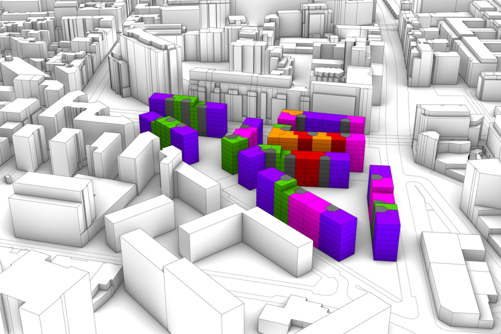 Computational design - Morphogénèse urbaine : génération automatisée d'un scénario d'aménagement sur un foncier. Représentation de la compétence en conception algorithmique pour le domaine de l'immobilier