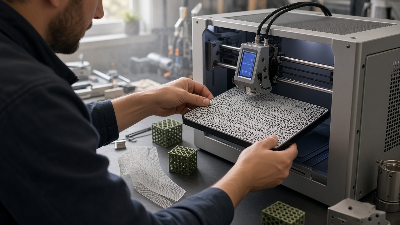 Prototypage : sortie d’une pièce maillée d’une imprimante 3D